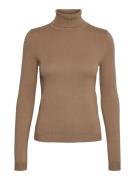 VERO MODA Pullover 'Happiness'  karamel