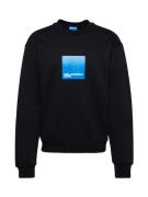 KARL LAGERFELD JEANS Sweatshirt  blå / sort / hvid