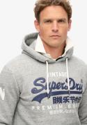 Superdry Sweatshirt  natblå / grå-meleret / hvid