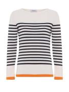 Moxx Paris Pullover 'Pablo'  ecru / navy / orange