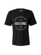 JACK & JONES Bluser & t-shirts 'JPRBLAAston'  gylden gul / sort / hvid