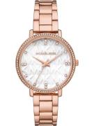 Michael Kors Analogt ur  rosa guld / perlehvid