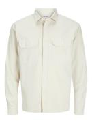 JACK & JONES Skjorte 'JJETRAVIS'  beige