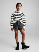 MANGO KIDS Sweatshirt 'CAMILA'  ecru / sort