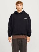 JACK & JONES Sweatshirt 'JORROXBURY'  sort / hvid