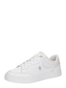 TOMMY HILFIGER Sneaker low 'Essential Court'  guld / hvid