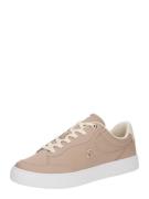 TOMMY HILFIGER Sneaker low 'Essential Court'  nude / lysebeige / guld