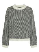 PIECES Pullover 'PCOLENA'  sort / naturhvid