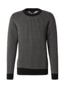 INDICODE JEANS Pullover 'Lyng'  sort / hvid