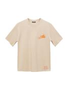 MANGO MAN Bluser & t-shirts 'PAPERS'  beige / orange