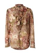 Lauren Ralph Lauren Bluse  beige / oliven / burgunder / hvid