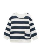 MANGO KIDS Sweatshirt  navy / hvid