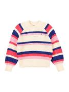 TOMMY HILFIGER Pullover  creme / mørkeblå / lyserød / hindbær