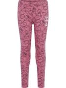 Hummel Leggings 'Maya'  rosé / sort / hvid