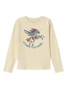 NAME IT Bluser & t-shirts 'NKFOVENNA'  lysebeige / røgblå / karamel / ...