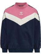 Hummel Sweatshirt 'Alvilda'  ecru / natblå / pink