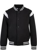 Urban Classics Sweatjakke 'Inset'  sort / hvid