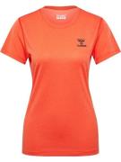 Hummel Funktionsbluse  orangerød / sort