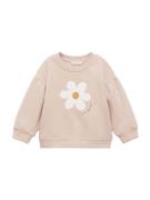 MANGO KIDS Sweatshirt 'FLORI'  kit / safran / sort / hvid