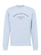 TOM TAILOR DENIM Sweatshirt  lyseblå / sort