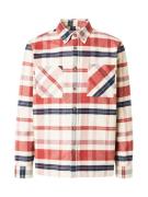 Ben Sherman Skjorte 'IVY'  sand / navy / blodrød