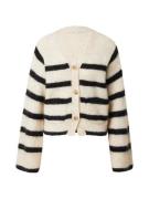 SECOND FEMALE Cardigan 'Ovalis'  beige-meleret / sort