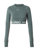 NIKE Funktionsbluse 'PRO'  grøn / hvid