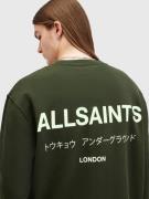 AllSaints Sweatshirt  grøn / hvid