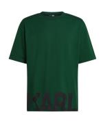 Karl Lagerfeld Bluser & t-shirts ' Bold Hem Relaxed '  grøn / sort