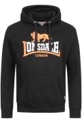 LONSDALE Sweatshirt ' THURNING '  orange / sort / hvid