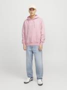 JACK & JONES Sweatshirt  lyserød / hvid