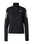 ADIDAS PERFORMANCE Funktionsbluse 'Own The Run '  sort / hvid