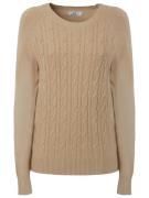 Influencer Pullover 'Cable'  cappuccino / abrikos