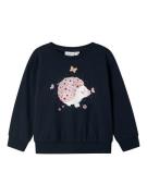 NAME IT Sweatshirt 'NMFVILOUI'  safir / lysegrøn / lyserød / hvid