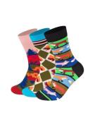 Happy Socks Sokker 'Squirrel, Autumn, Fox'  lyseblå / lime / orange / ...