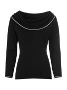 heine Pullover  sort / hvid