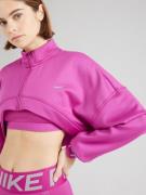 NIKE Sportssweatjakke 'Pro'  fuchsia / hvid