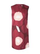 Marimekko Kjole  pastelpink / burgunder / carminrød / hvid