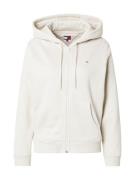 Tommy Jeans Sweatjakke 'TJW REG S FLAG ZIP THRU'  beige