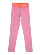 NIKE Sportsbukser 'Pro'  orange / pitaya / hvid