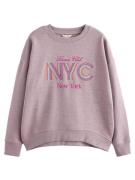 Next Sweatshirt 'Summer City'  mørkeblå / orange / pink / rosé