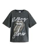 Next Bluser & t-shirts 'Rolling Stones'  brun / grå / hvid