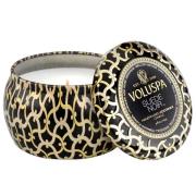 Voluspa Suede Noir Mini Tin Candle 25h