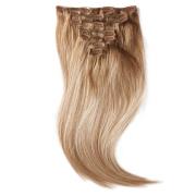 Rapunzel Clip-on set 7 pieces 60 cm Champagne Blonde Balayage B5.