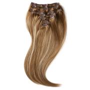 Rapunzel of Sweden Clip-on set 7 pieces 40 cm Brownish Blonde Bal