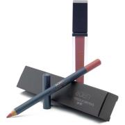 Aden Liquid Lipstick + Lipliner Pencil Set Shell 05