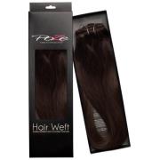 Poze Hairextensions Poze Hårträns Äkta 2B Dark Espresso Brown 50c