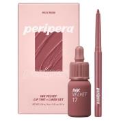 Peripera Ink Velvet + Lip Liner Set #01 Rosy Nude