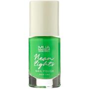 MUA Makeup Academy Neon Lights Longwear Nail Polish Acid Lime