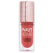 Revolution Beauty London Pout Bomb Plumping Gloss Melba Warm Peac